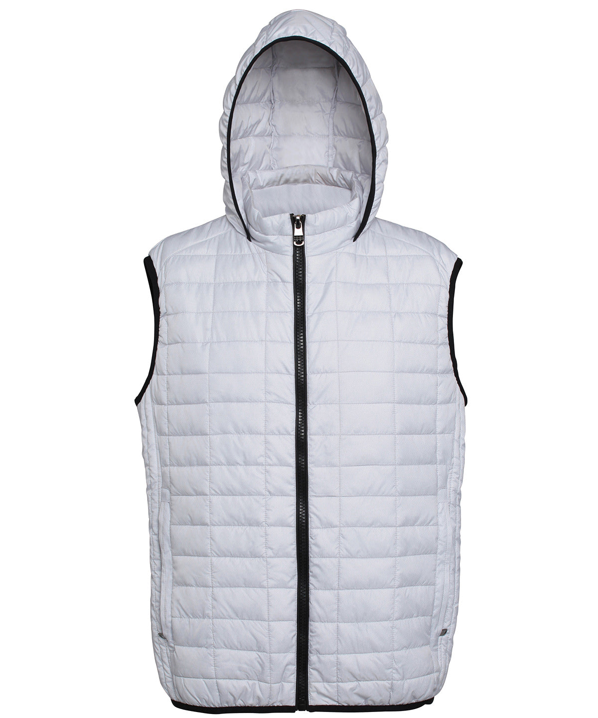 Honeycomb hooded gilet