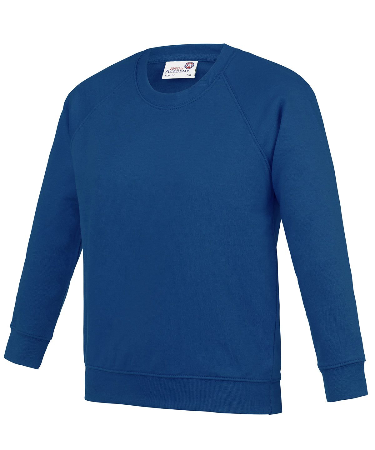 Academy Deep Royal - Kids Academy raglan sweatshirt - GarmentEmbroidery