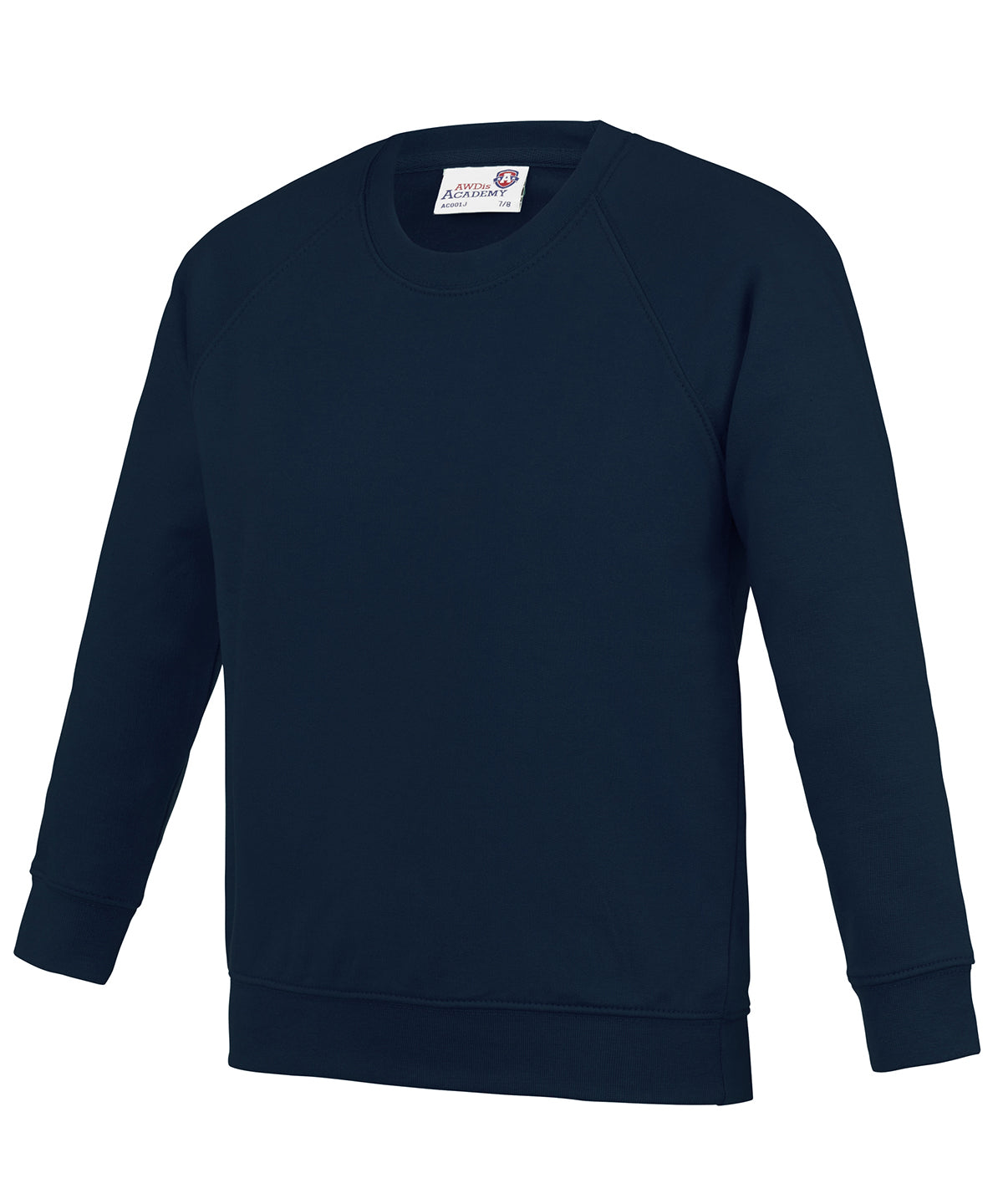 Academy Navy - Kids Academy raglan sweatshirt - GarmentEmbroidery