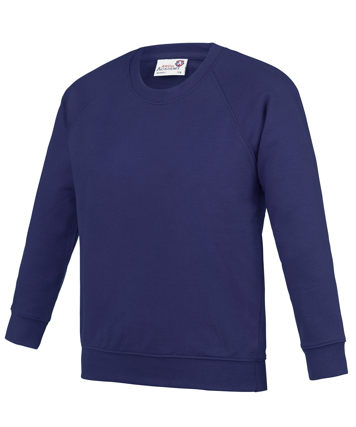 Academy Purple - Kids Academy raglan sweatshirt - GarmentEmbroidery