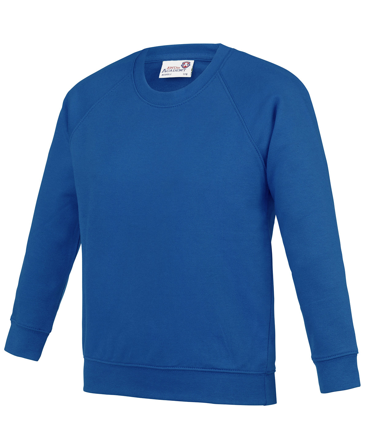 Academy Royal Blue - Kids Academy raglan sweatshirt - GarmentEmbroidery