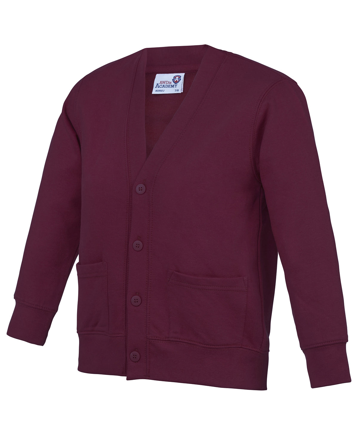 Academy Burgundy - Kids Academy cardigan - GarmentEmbroidery