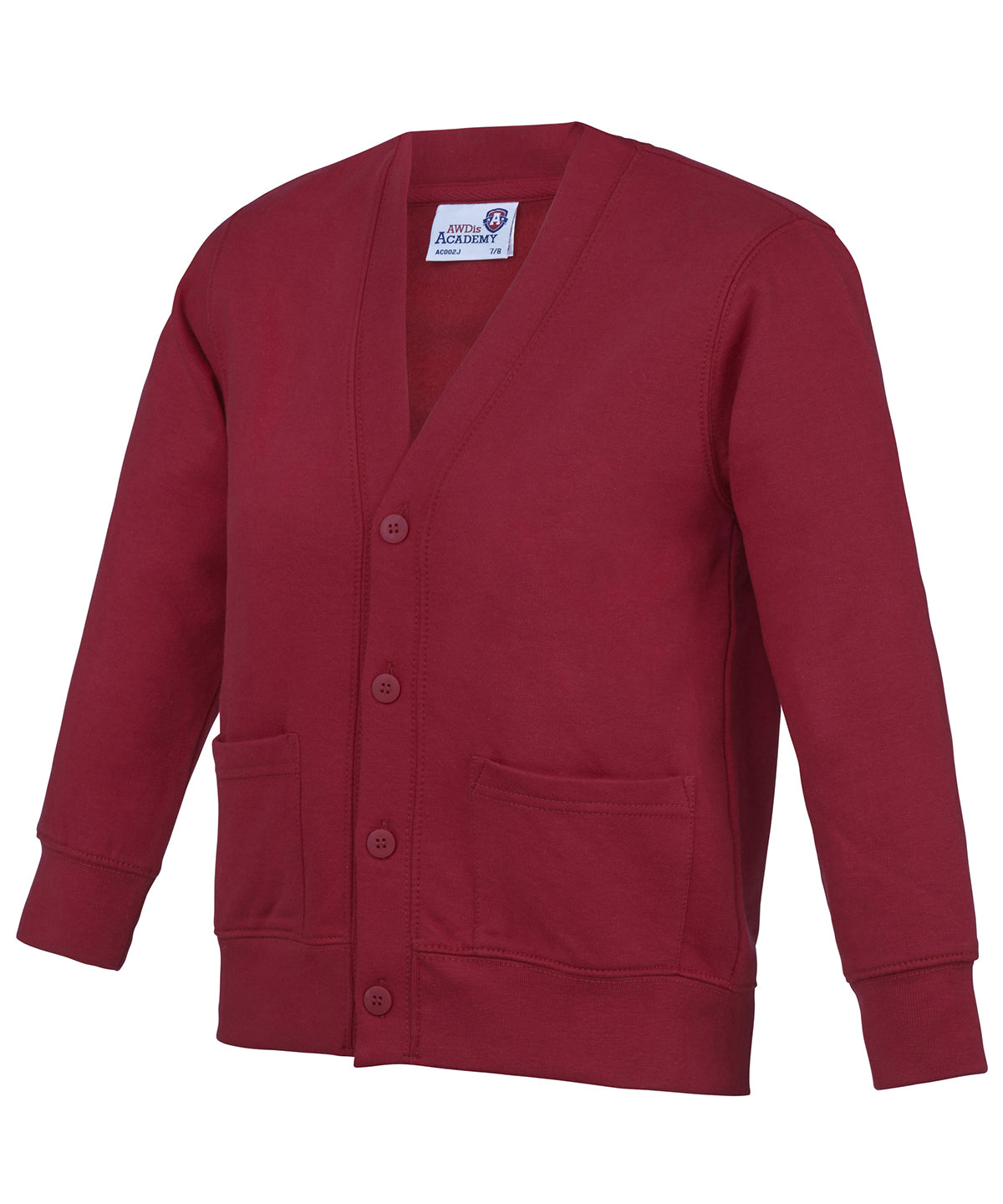 Academy Claret - Kids Academy cardigan - GarmentEmbroidery