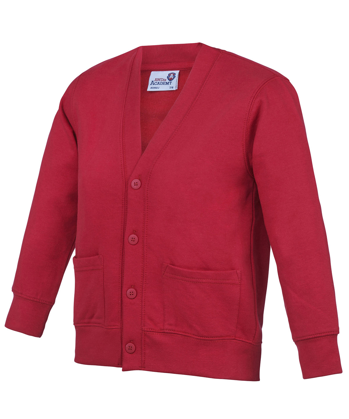 Academy Red - Kids Academy cardigan - GarmentEmbroidery