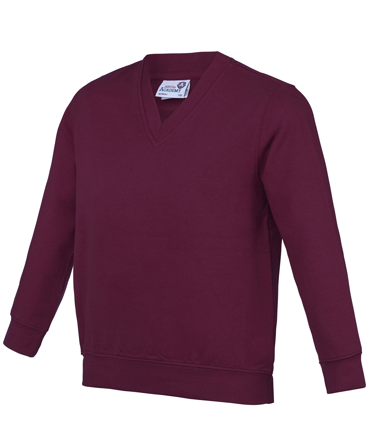 Academy Burgundy - Kids Academy v-neck sweatshirt - GarmentEmbroidery