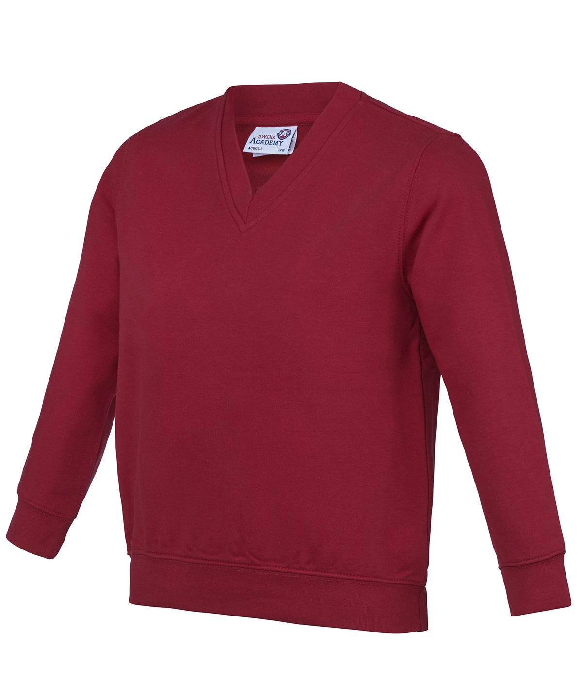 Academy Claret - Kids Academy v-neck sweatshirt - GarmentEmbroidery