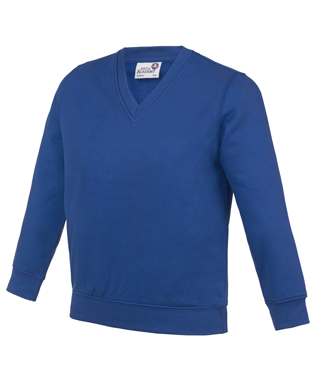 Academy Deep Royal - Kids Academy v-neck sweatshirt - GarmentEmbroidery