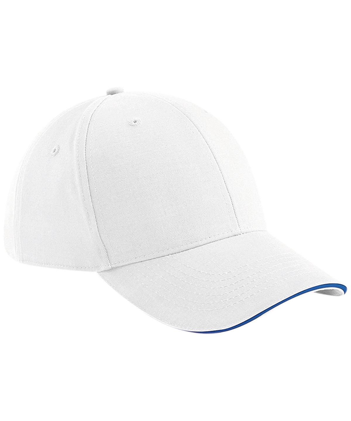 White/Bright Royal - Athleisure 6-panel cap - GarmentEmbroidery