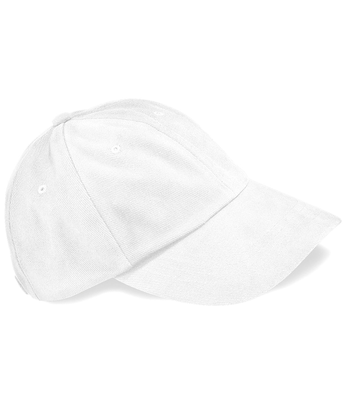 White - Low-profile heavy brushed cotton cap - GarmentEmbroidery