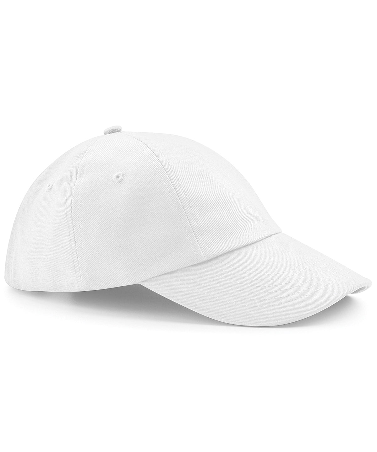 White - Low-profile heavy cotton drill cap - GarmentEmbroidery