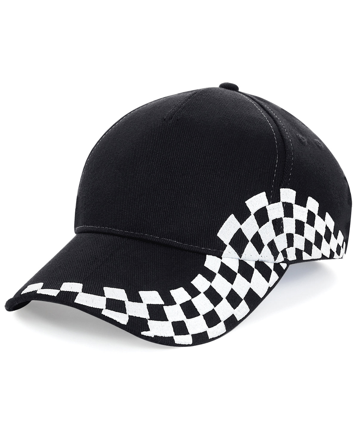 Black - Grand Prix cap - GarmentEmbroidery