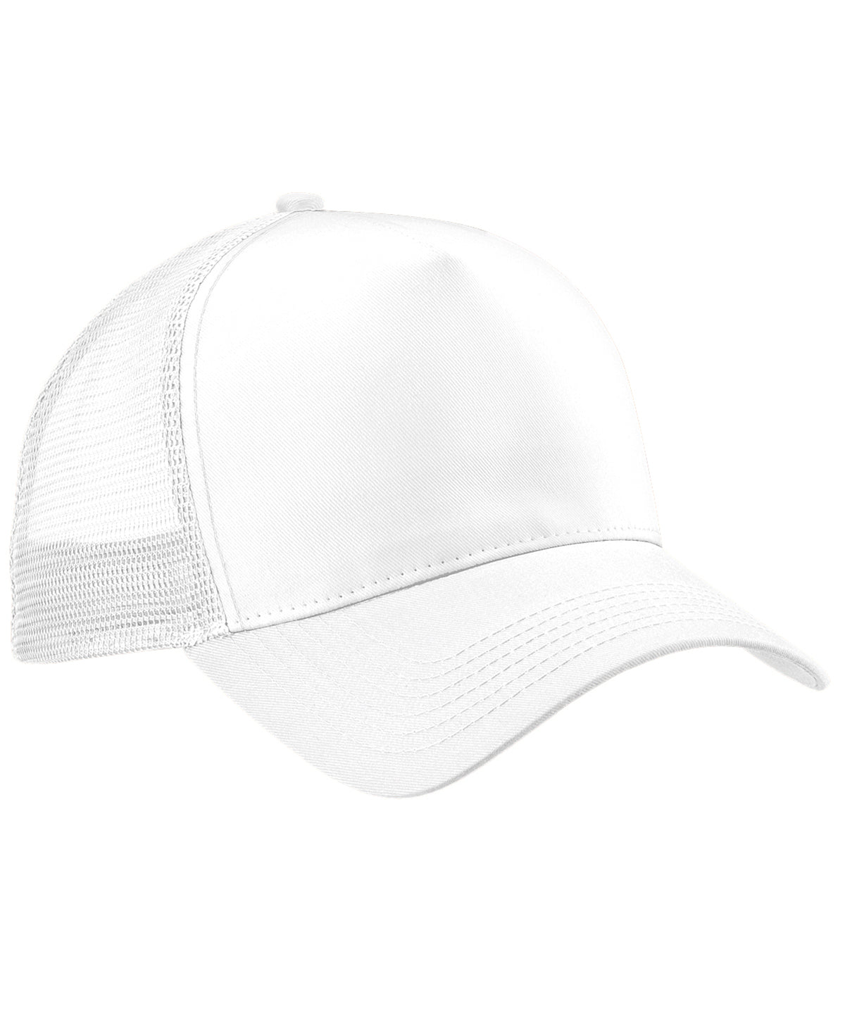 White/White - Snapback trucker - GarmentEmbroidery