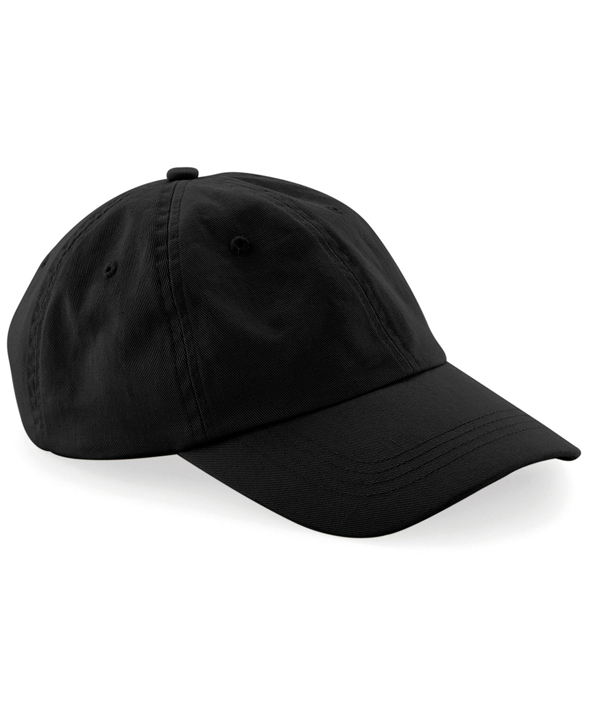 Black - Low-profile 6-panel dad cap - GarmentEmbroidery