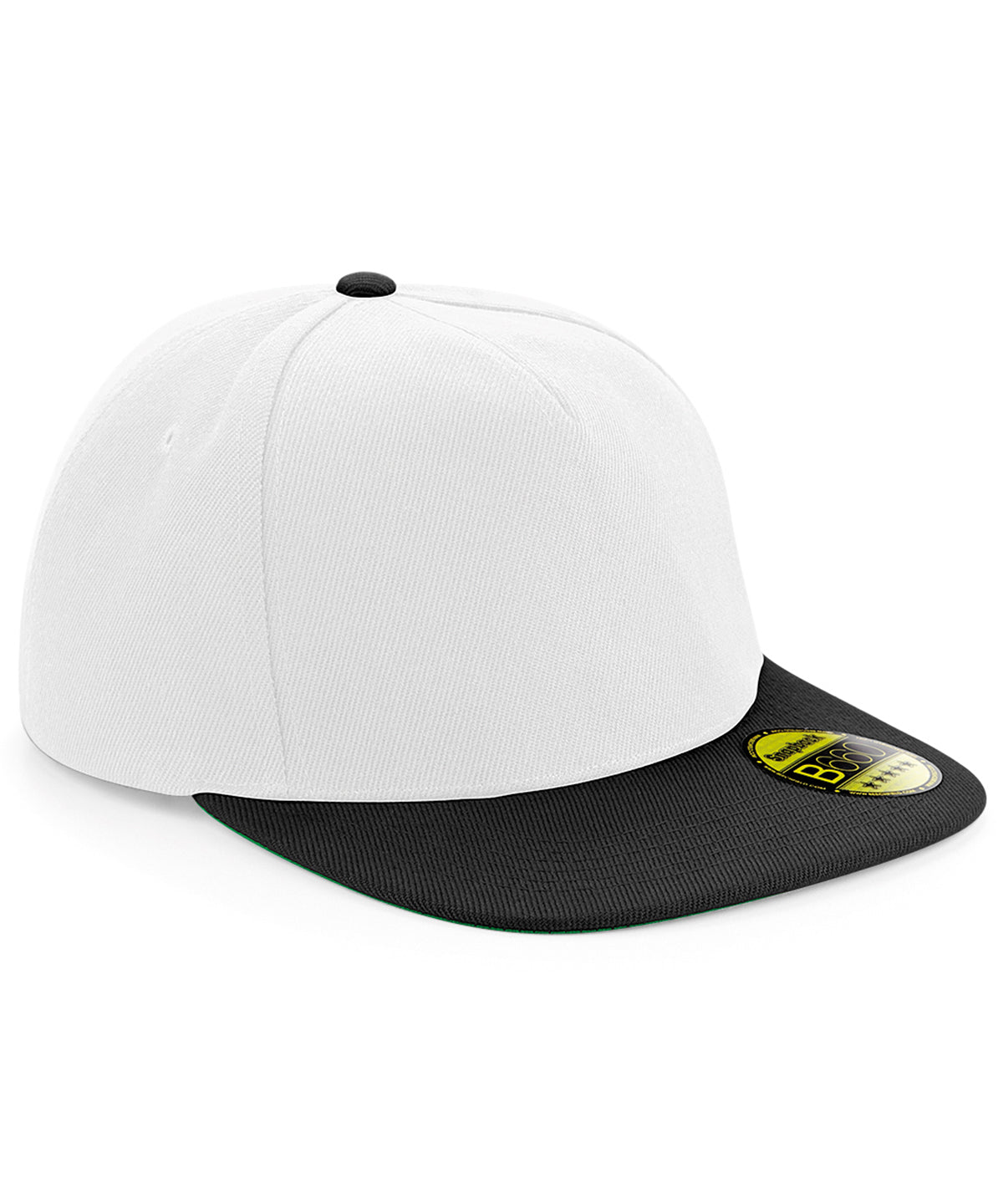 White/Black - Original flat peak snapback - GarmentEmbroidery