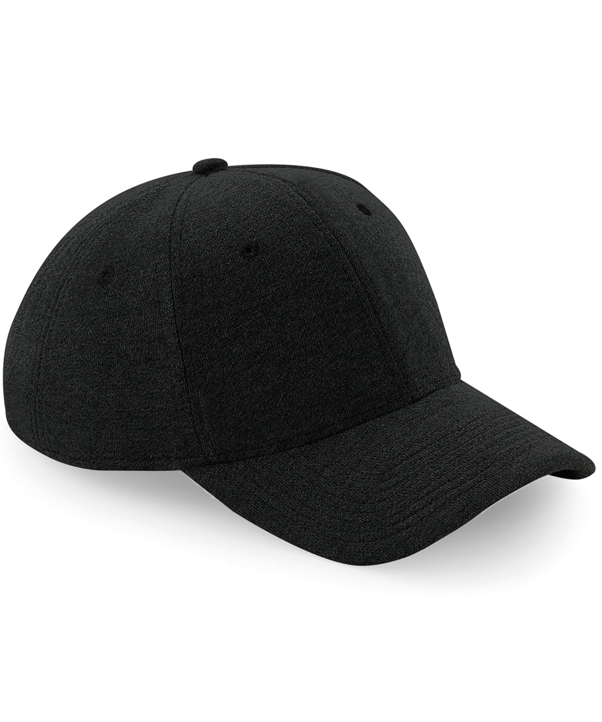 Black - Jersey athleisure baseball cap - GarmentEmbroidery