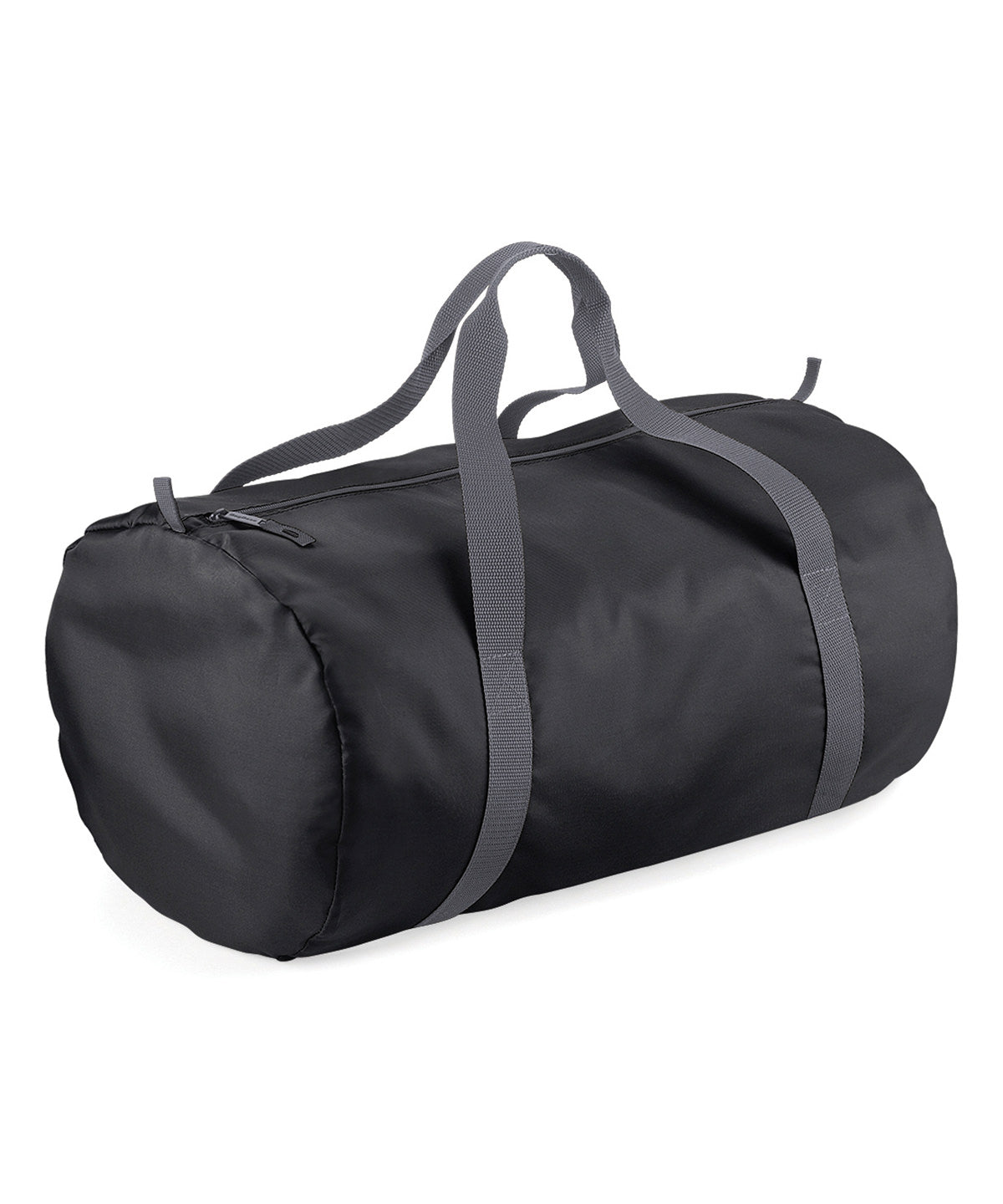 Black - Packaway barrel bag - GarmentEmbroidery