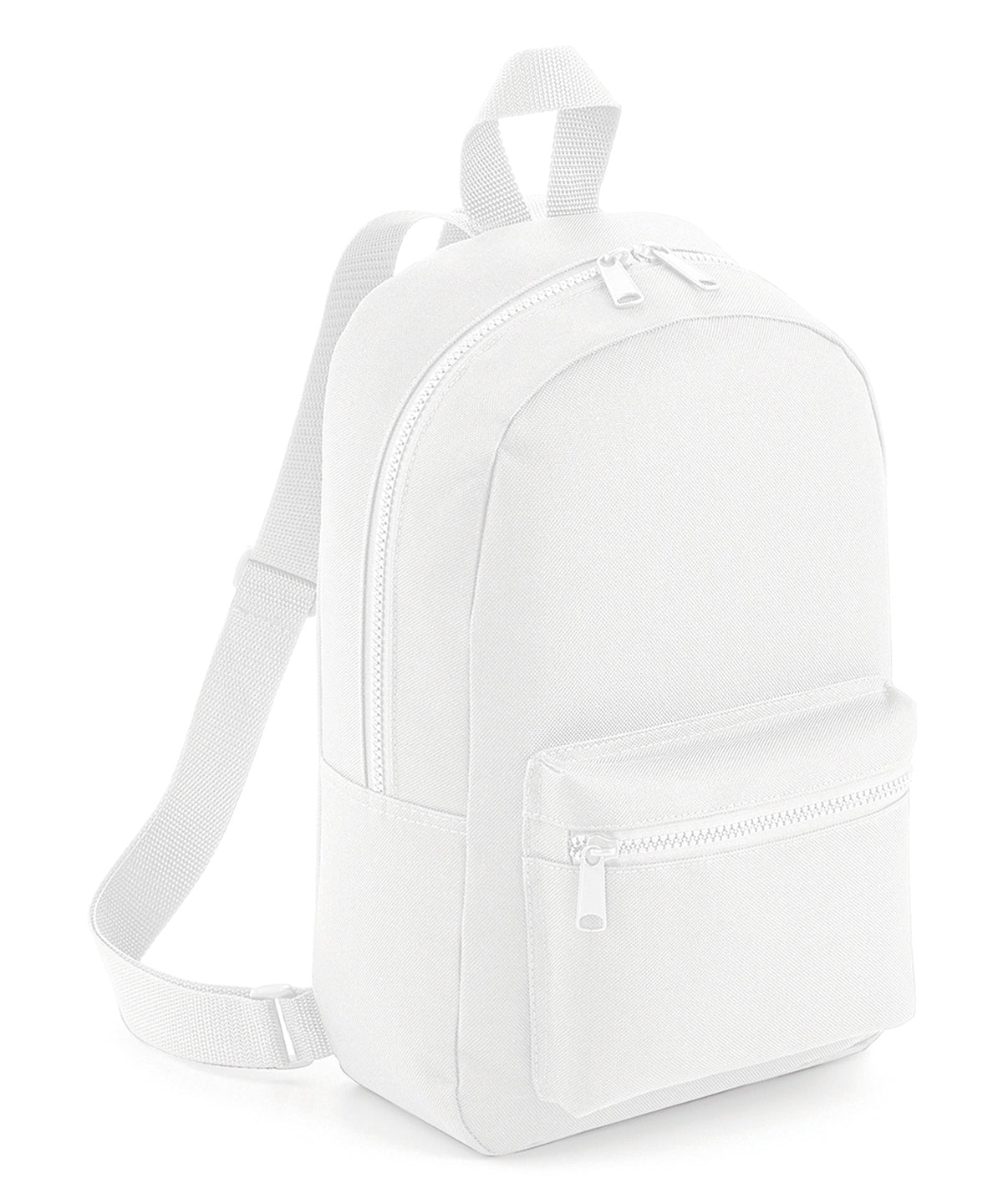 White - Mini essential fashion backpack - GarmentEmbroidery