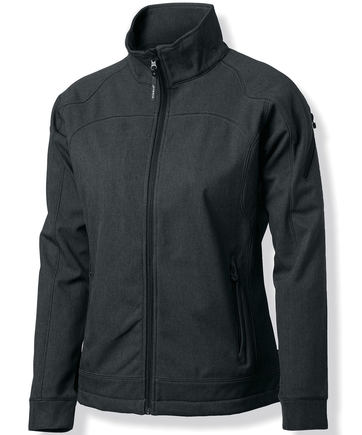 Grey Melange - Women's Duxbury softshell - GarmentEmbroidery