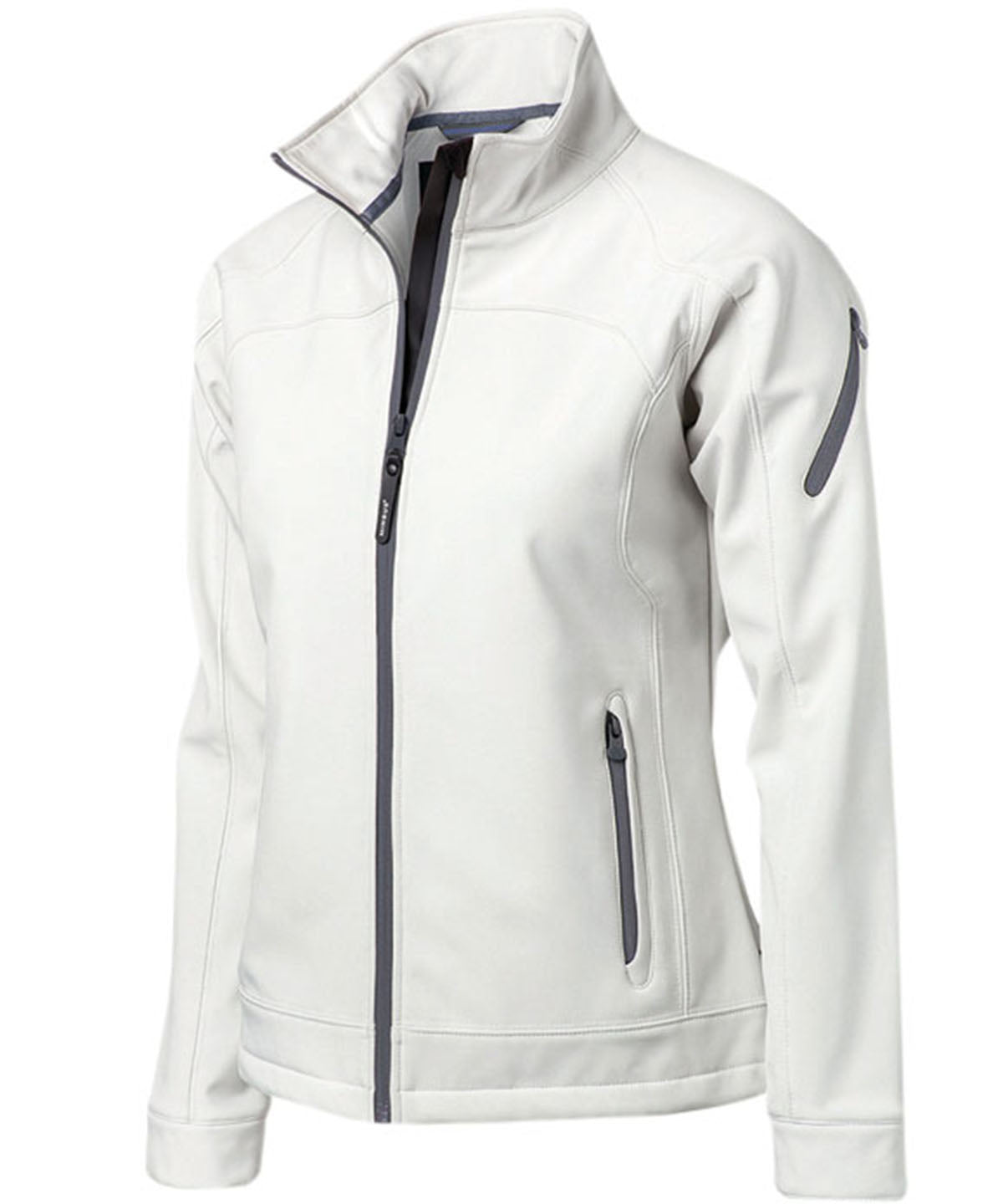 White - Women's Duxbury softshell - GarmentEmbroidery