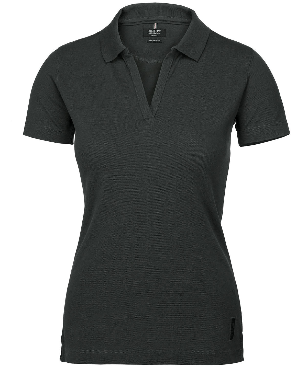 Charcoal - Women's Harvard stretch deluxe polo shirt - GarmentEmbroidery