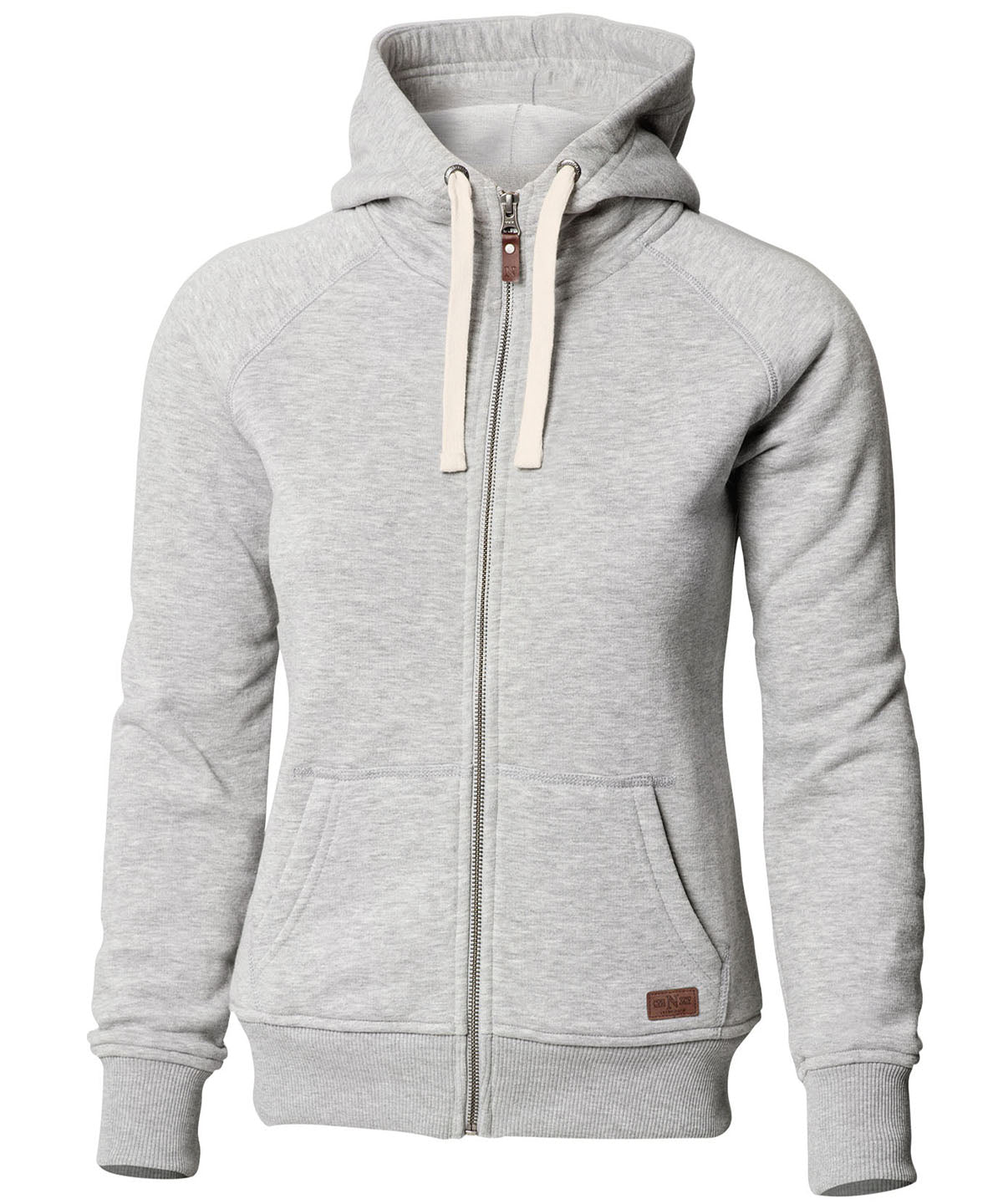 Grey Melange* - Women's Williamsburg fashionable hooded sweatshirt - GarmentEmbroidery