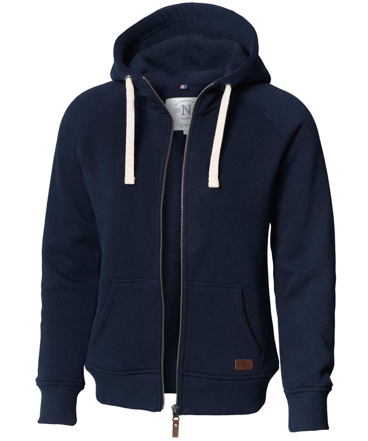 Navy* - Women's Williamsburg fashionable hooded sweatshirt - GarmentEmbroidery