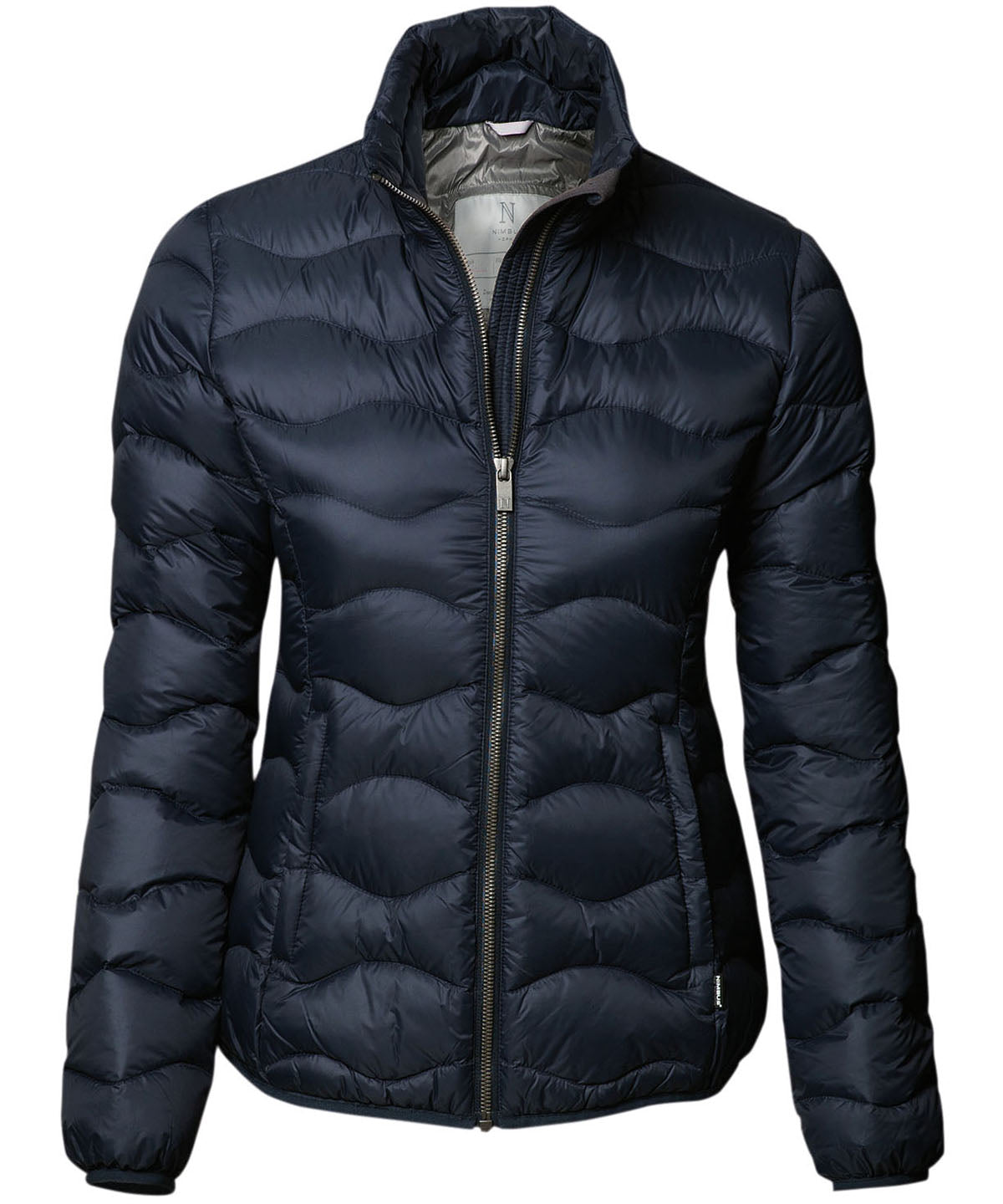 Navy - Women's Sierra down jacket - GarmentEmbroidery