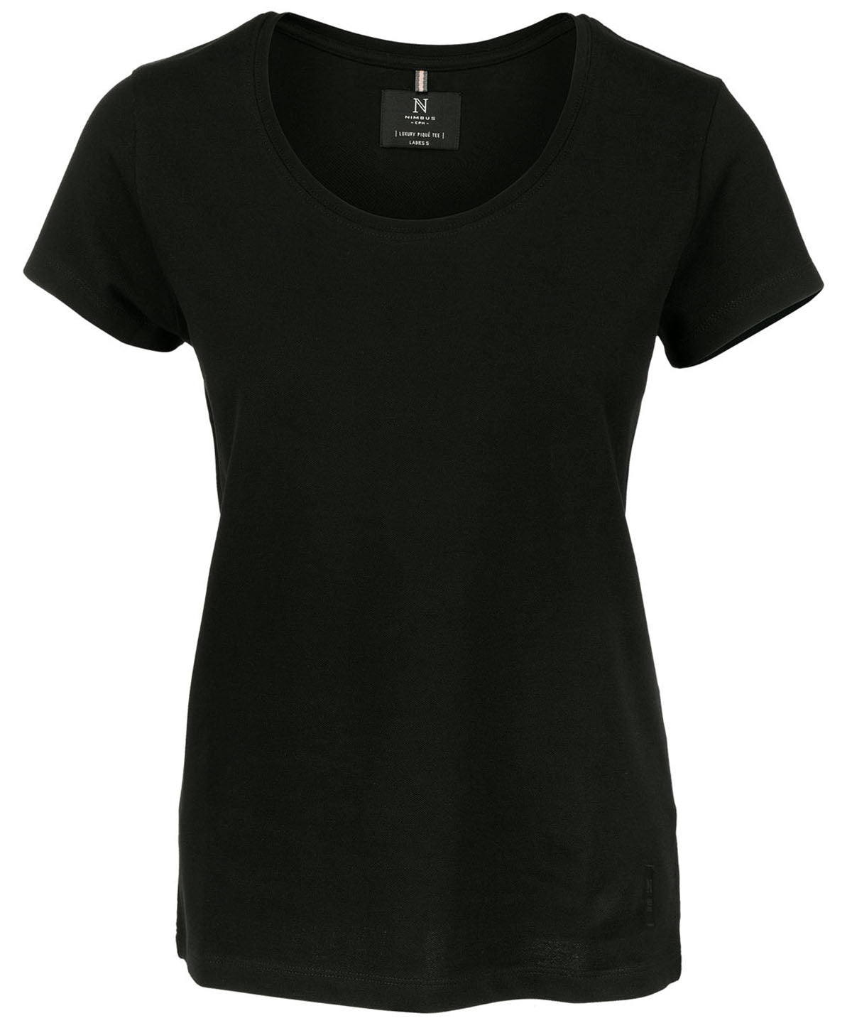 Black - Women's Danbury piqué tee - GarmentEmbroidery