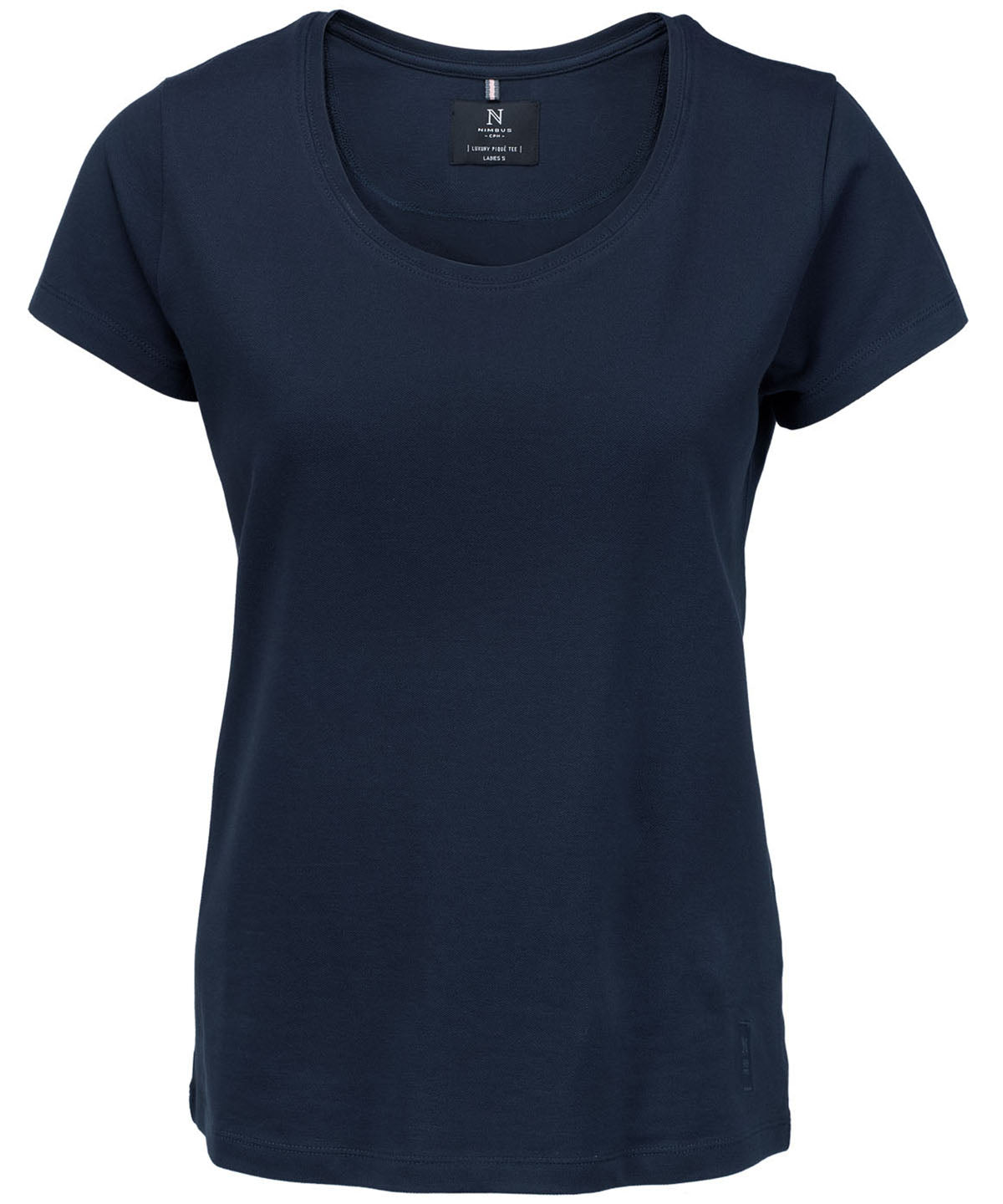 Navy - Women's Danbury piqué tee - GarmentEmbroidery