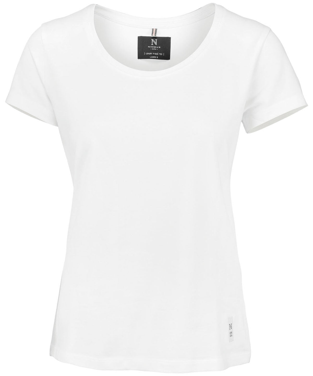 White - Women's Danbury piqué tee - GarmentEmbroidery