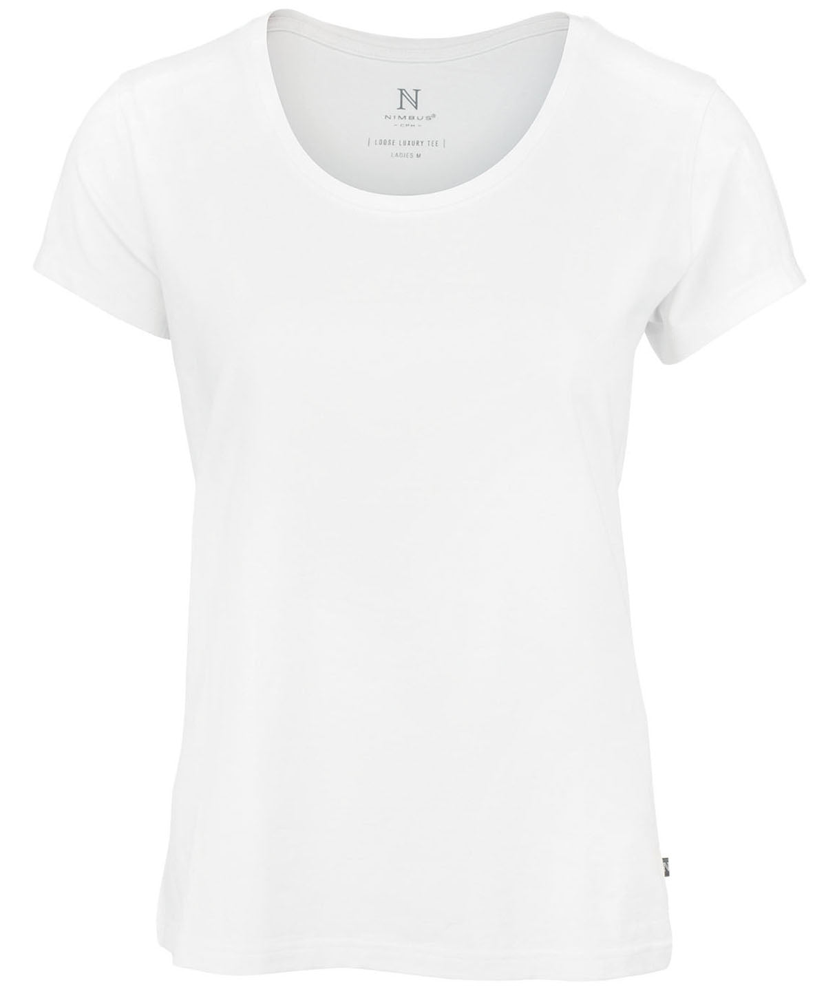 White - Women's Montauk essential tee - GarmentEmbroidery