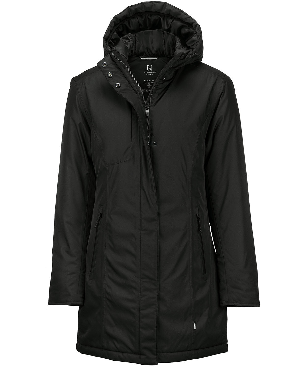 Black - Women's Mapleton urban tech parka - GarmentEmbroidery