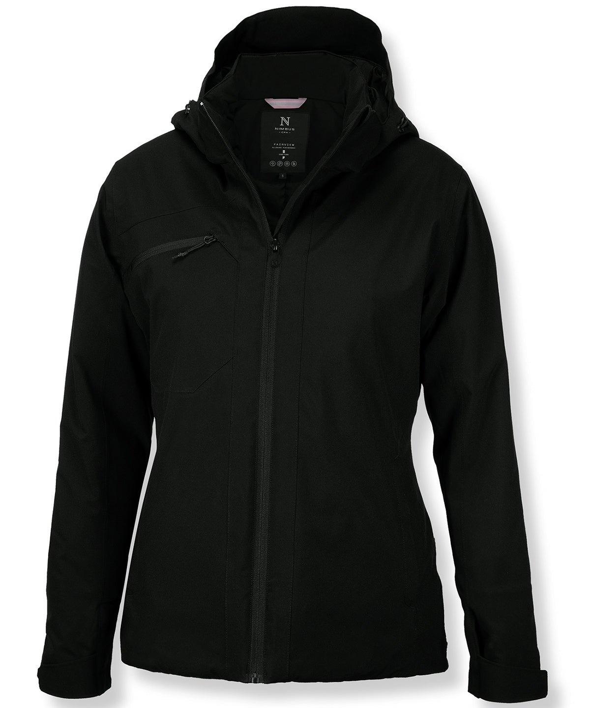 Black - Women's Fairview jacket - GarmentEmbroidery