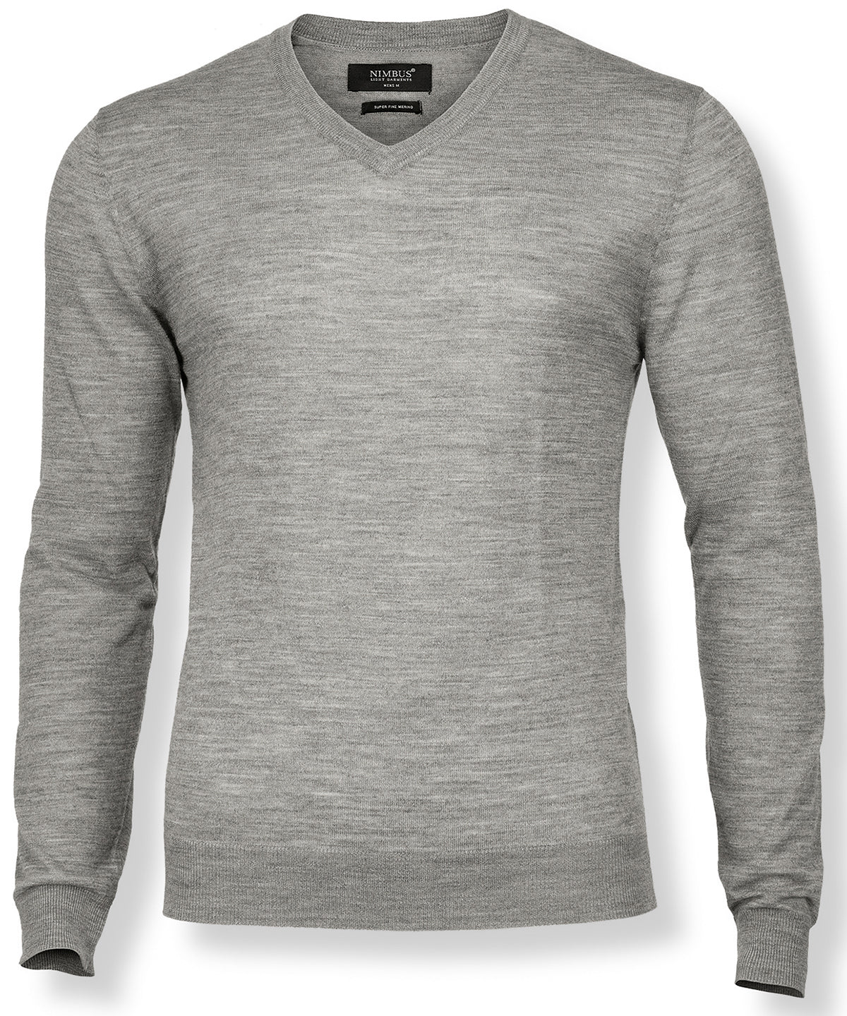 Grey Melange - Ashbury knit - GarmentEmbroidery