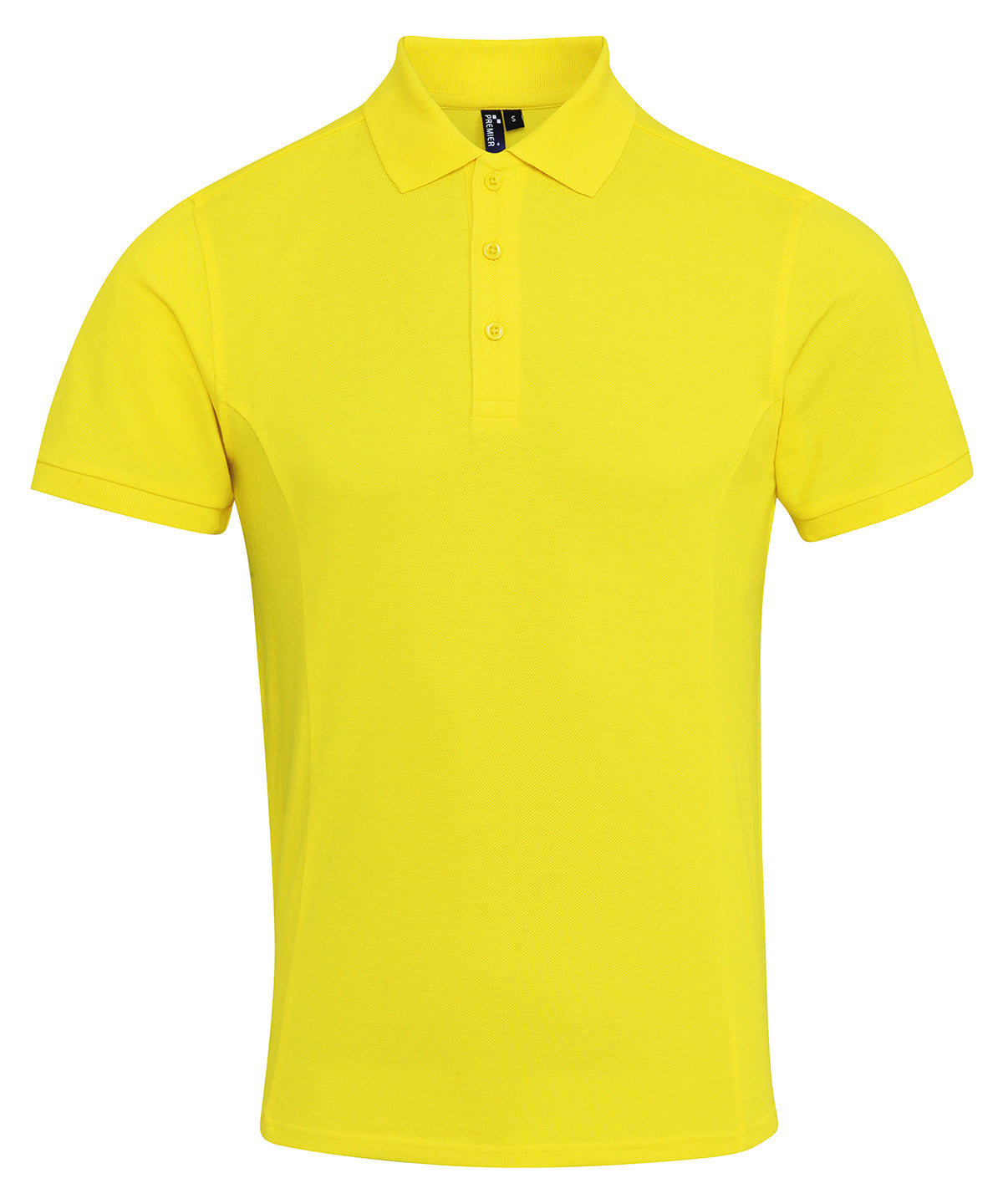 Yellow - Coolchecker® plus piqué polo with CoolPlus® - GarmentEmbroidery