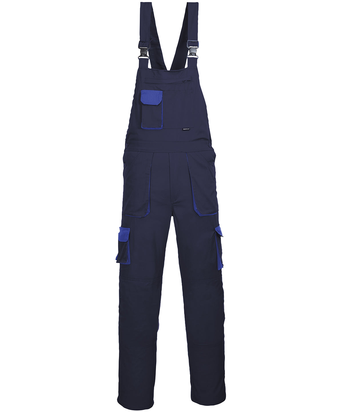 Navy/Royal - Portwest Texo contrast bib and brace (TX12) - GarmentEmbroidery