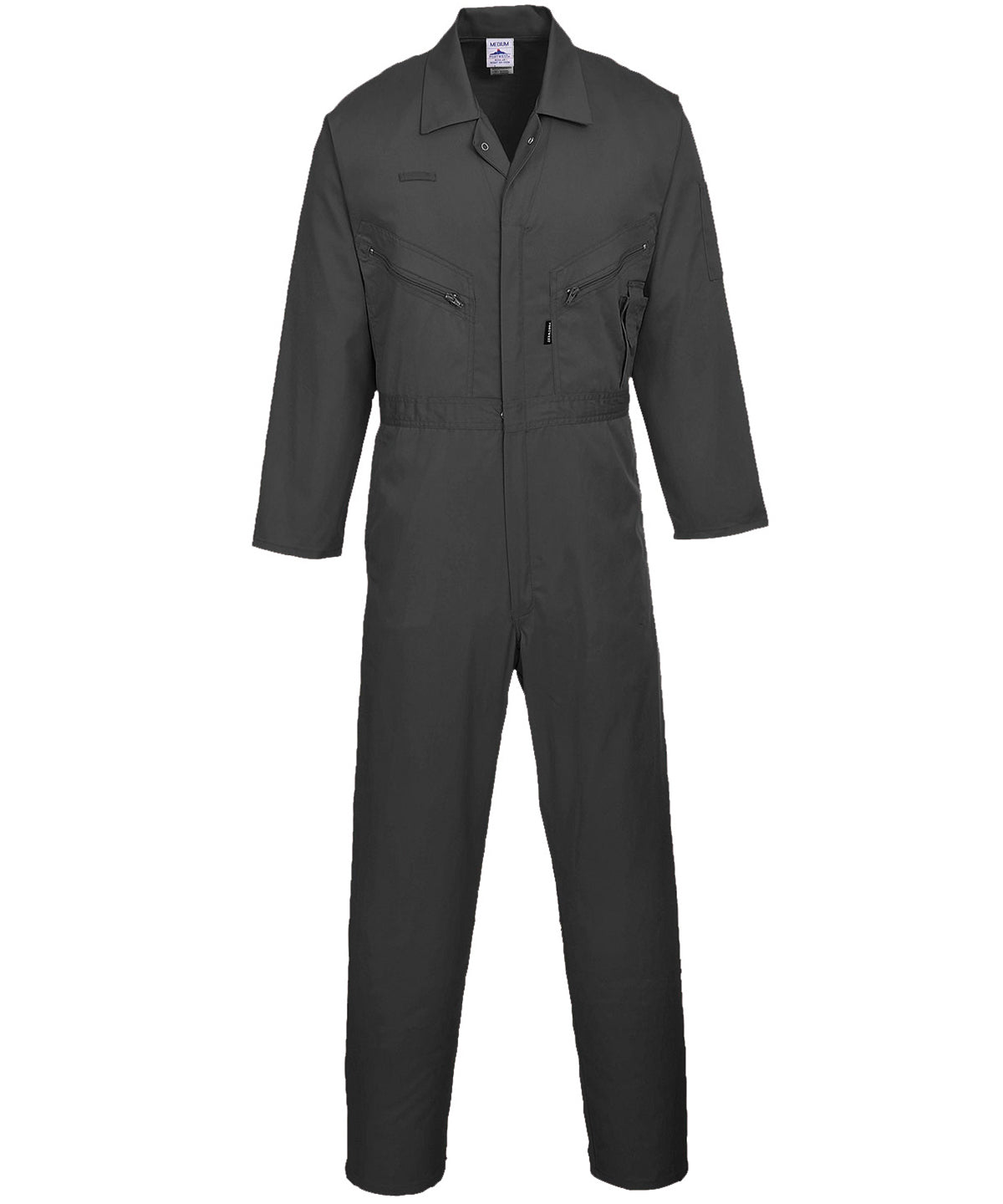 Black - Liverpool zip coverall (C813) - GarmentEmbroidery