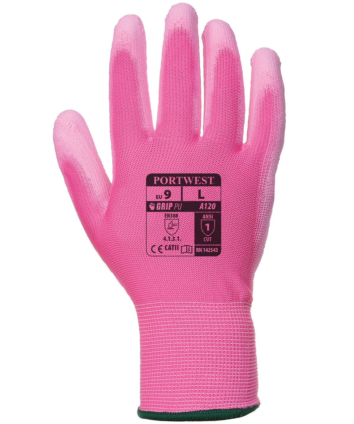 Pink - PU palm glove (A120) - GarmentEmbroidery