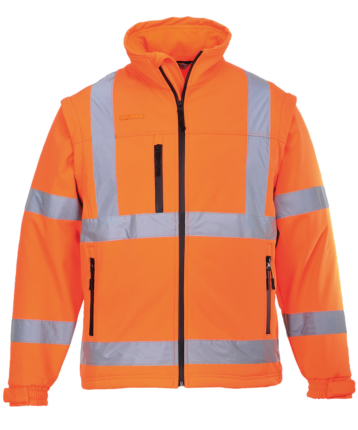 Orange - Hi-vis softshell jacket (3L) (S428) - GarmentEmbroidery