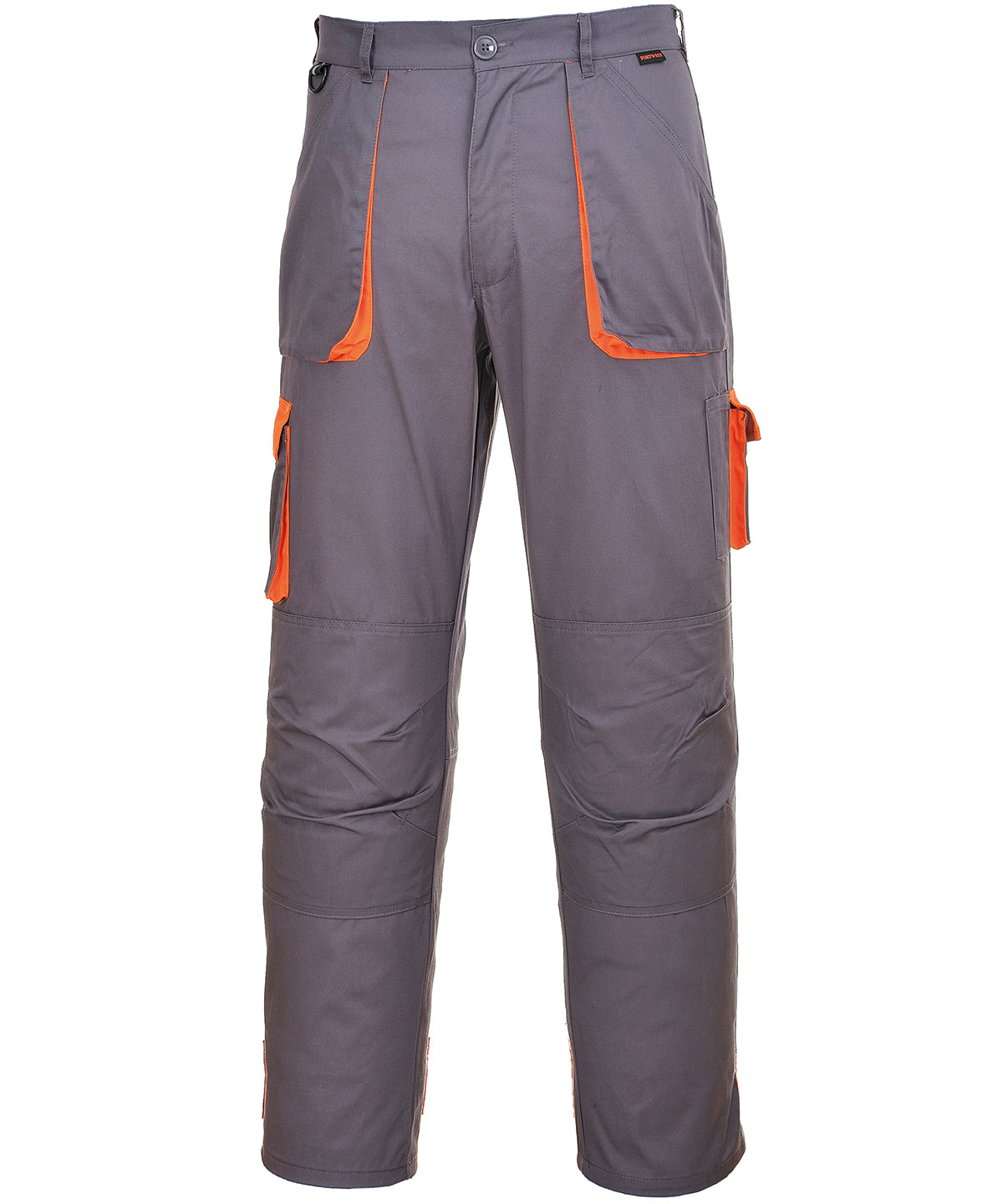 Grey/Orange - Portwest Texo contrast trousers (TX11) - GarmentEmbroidery