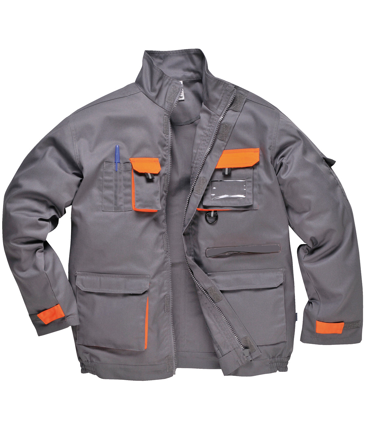 Grey/Orange - Portwest Texo contrast jacket (TX10) - GarmentEmbroidery