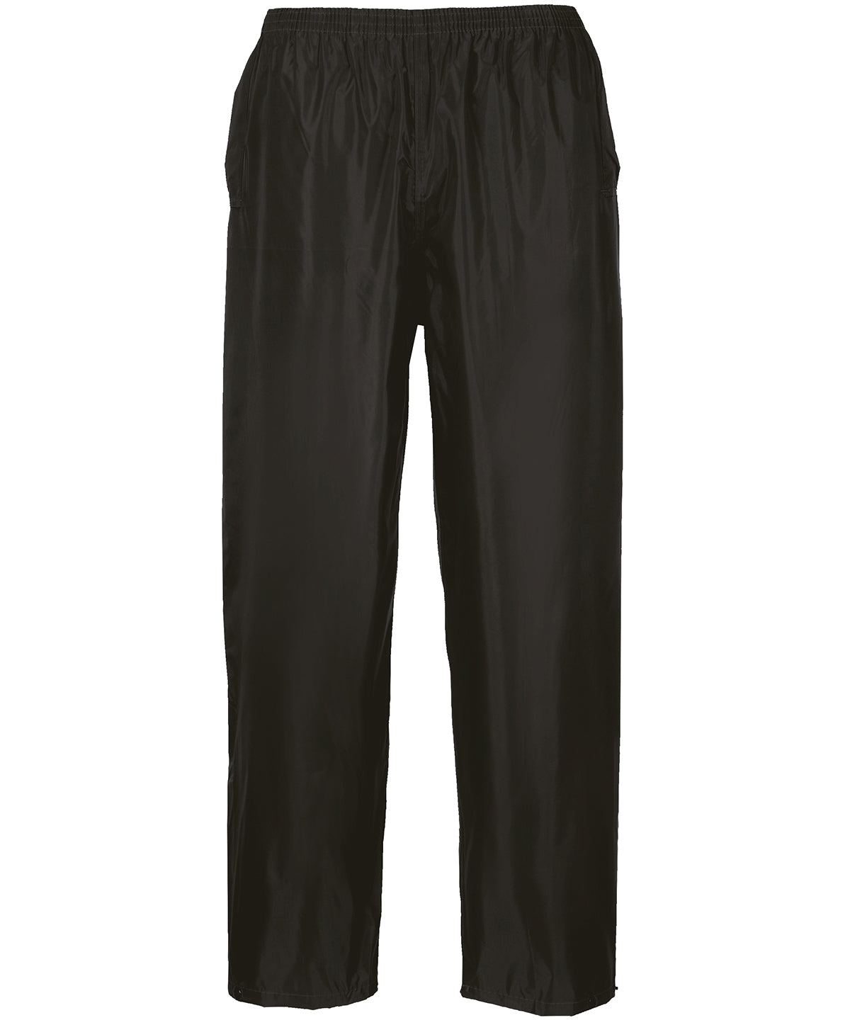 Black - Classic rain trousers (S441) - GarmentEmbroidery