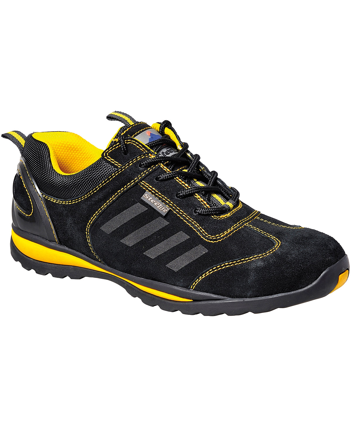 Black - Steelite Lusun safety trainer S1P (FW34) - GarmentEmbroidery