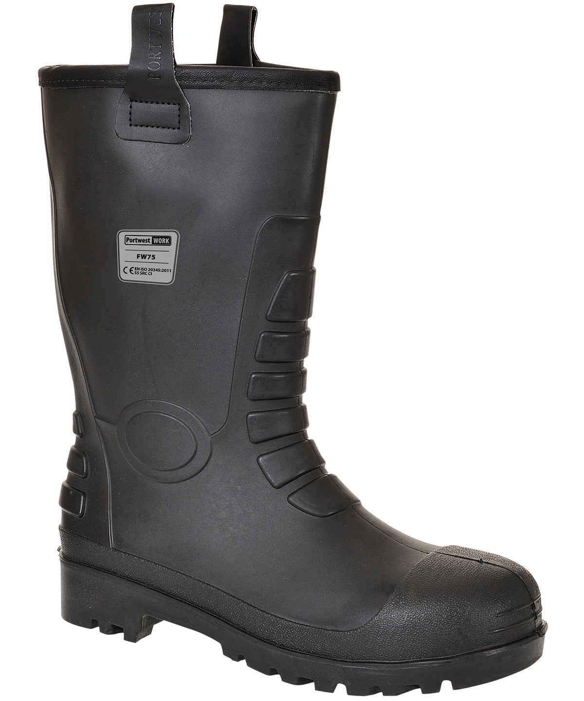 Black - Steelite™ Neptune rigger boot S5 CI (FW75) - GarmentEmbroidery