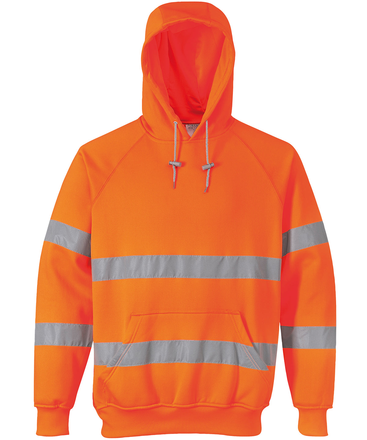 Orange - Hi-vis hooded sweatshirt (B304) - GarmentEmbroidery