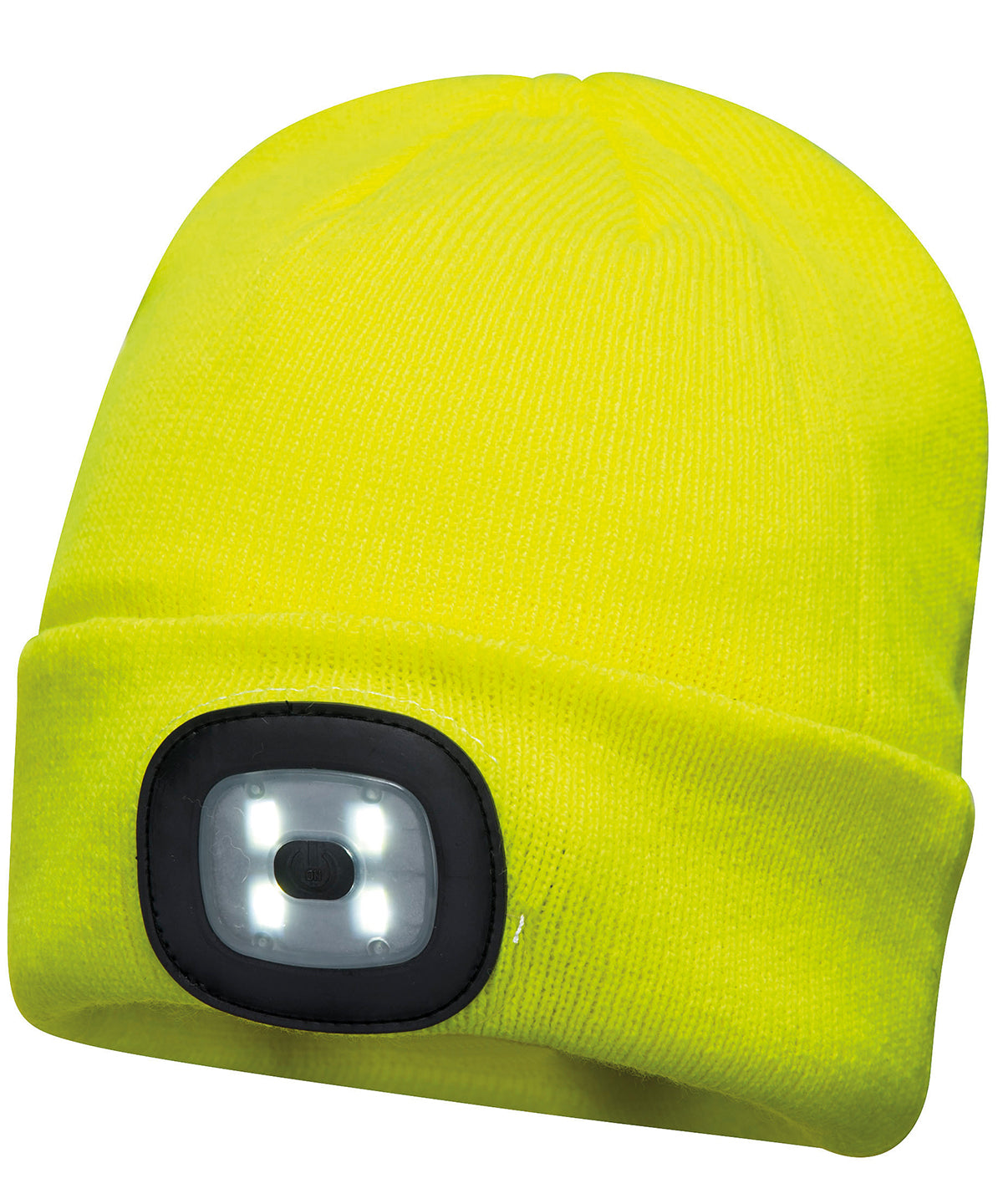 Yellow - Beanie LED headlight USB rechargeable (B029) - GarmentEmbroidery