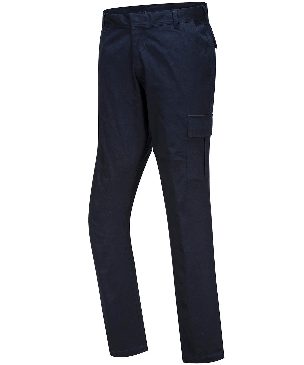 Dark Navy - Stretch slim combat trousers (S231) slim fit - GarmentEmbroidery