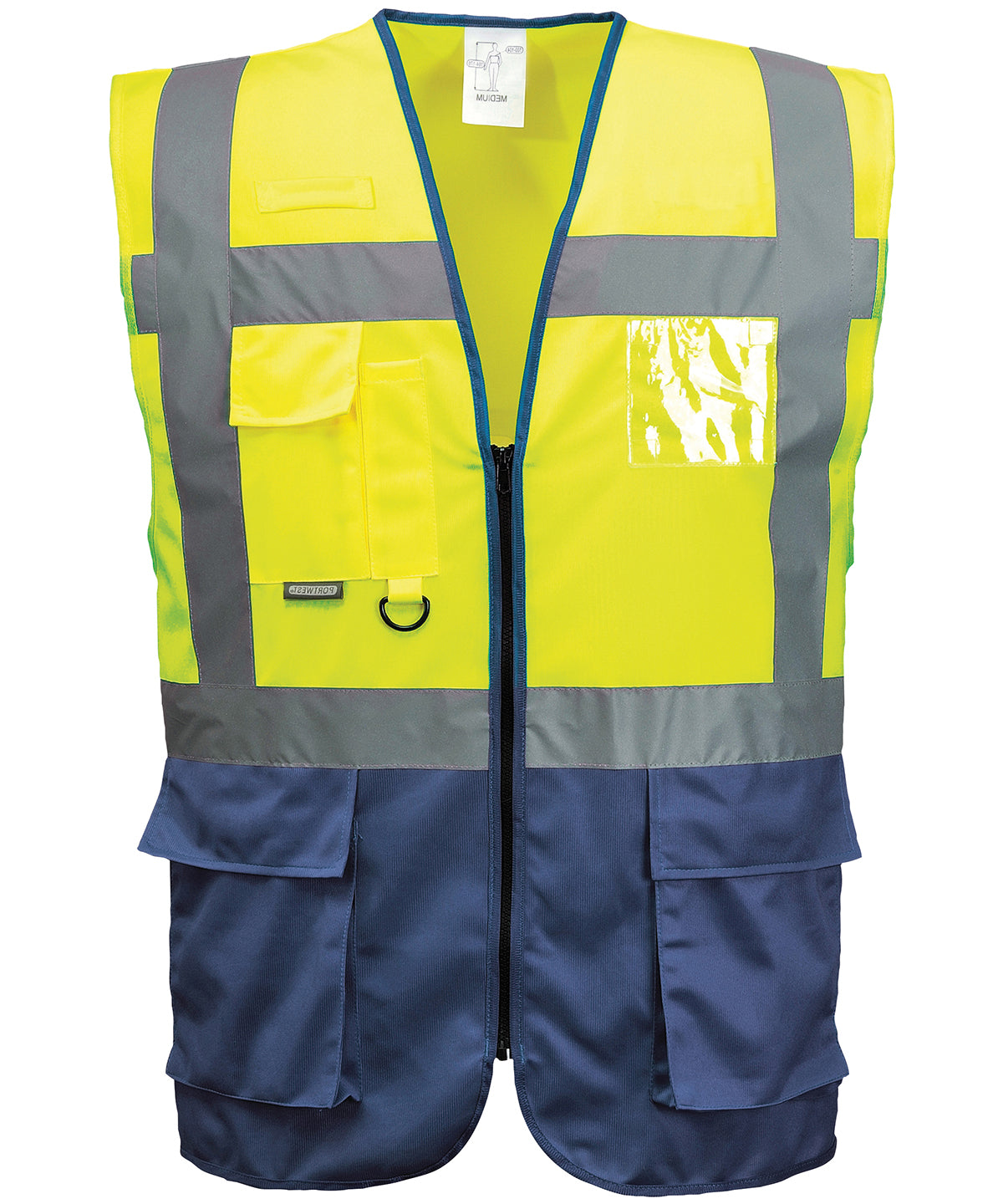 Yellow/Navy - Hi-vis executive vest (S476) - GarmentEmbroidery