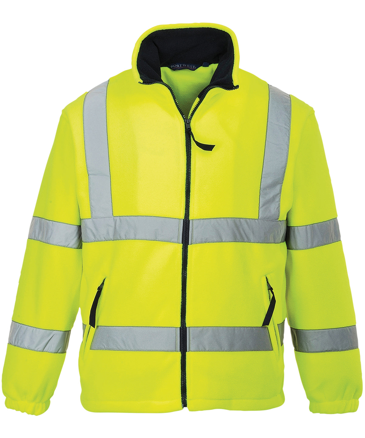 Yellow - Hi-vis mesh-lined fleece (F300) - GarmentEmbroidery