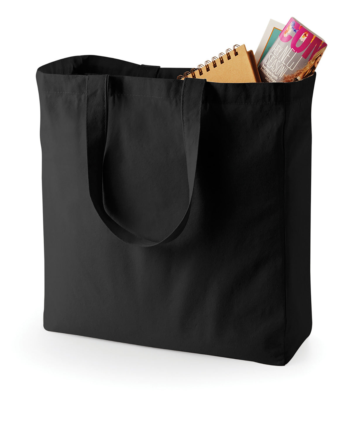 Black - Canvas classic shopper - GarmentEmbroidery